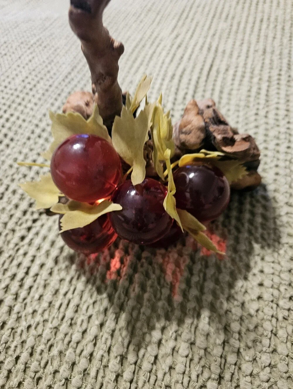 Vintage MCM Red Grape Decor